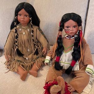 Timeless LIMITED EDITION Ceramic Indian Dolls.